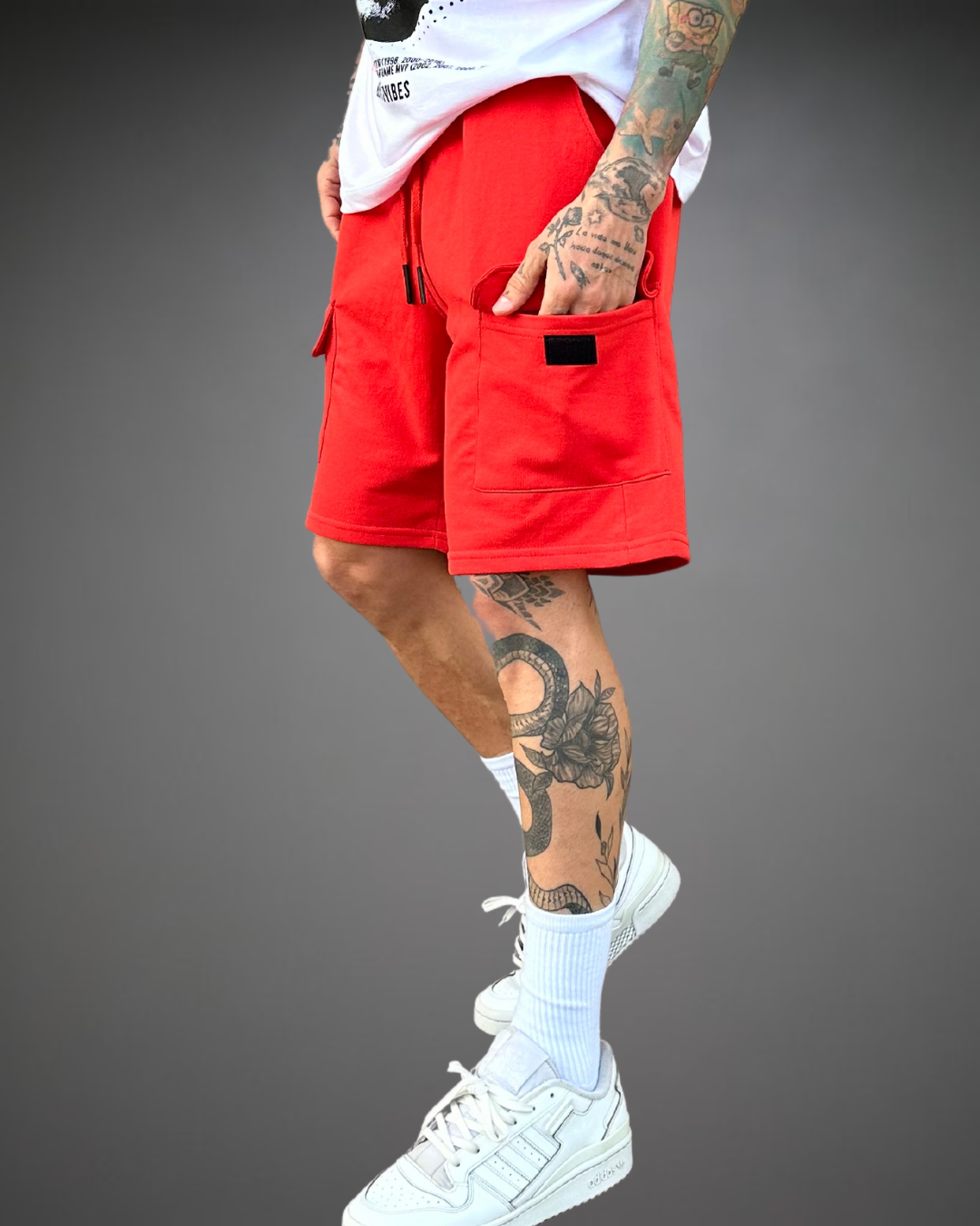 Short CARGO Hombre - Rojo