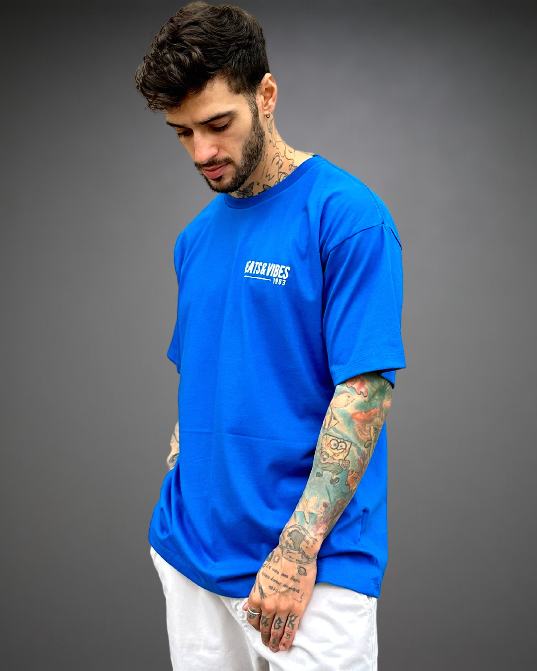 Polo Hombre Oversize B&V For Life - Azul