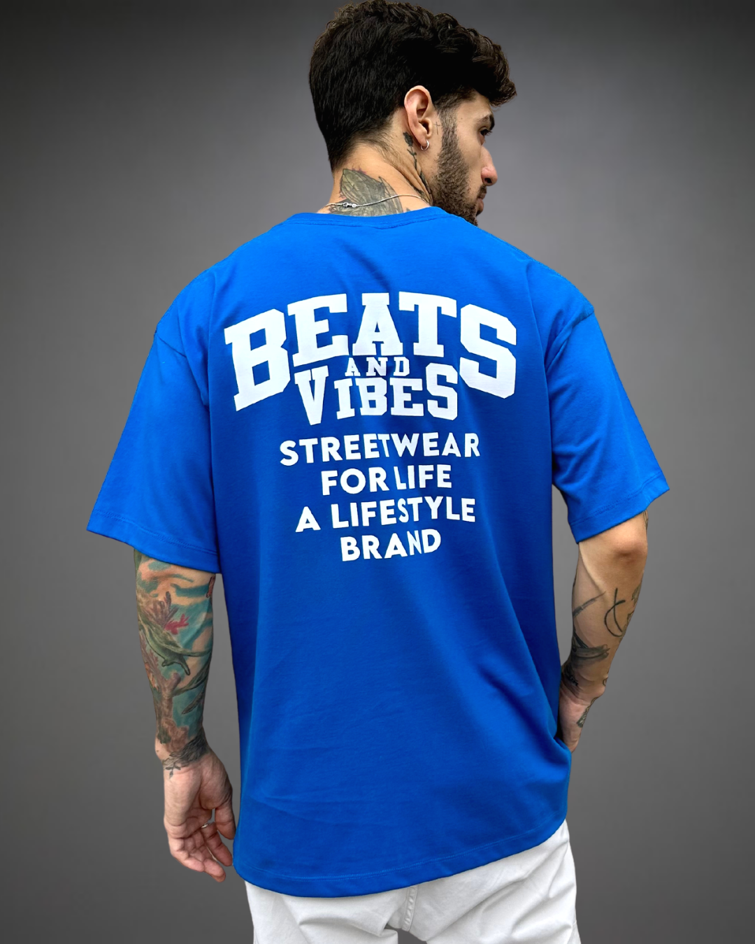 Polo Hombre Oversize B&V For Life - Azul
