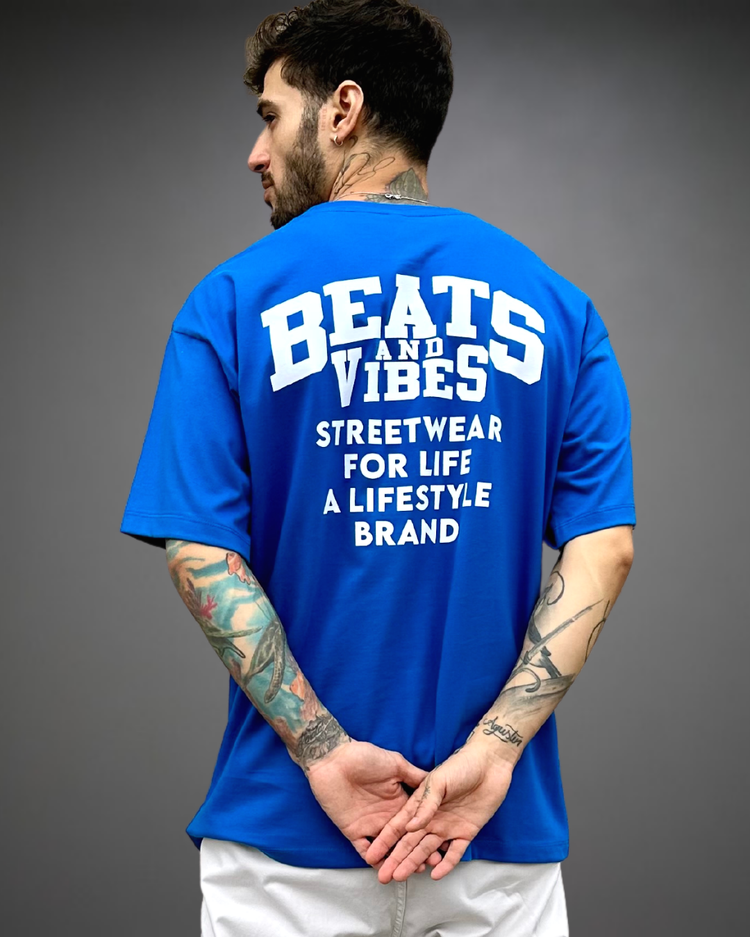 Polo Hombre Oversize B&V For Life - Azul