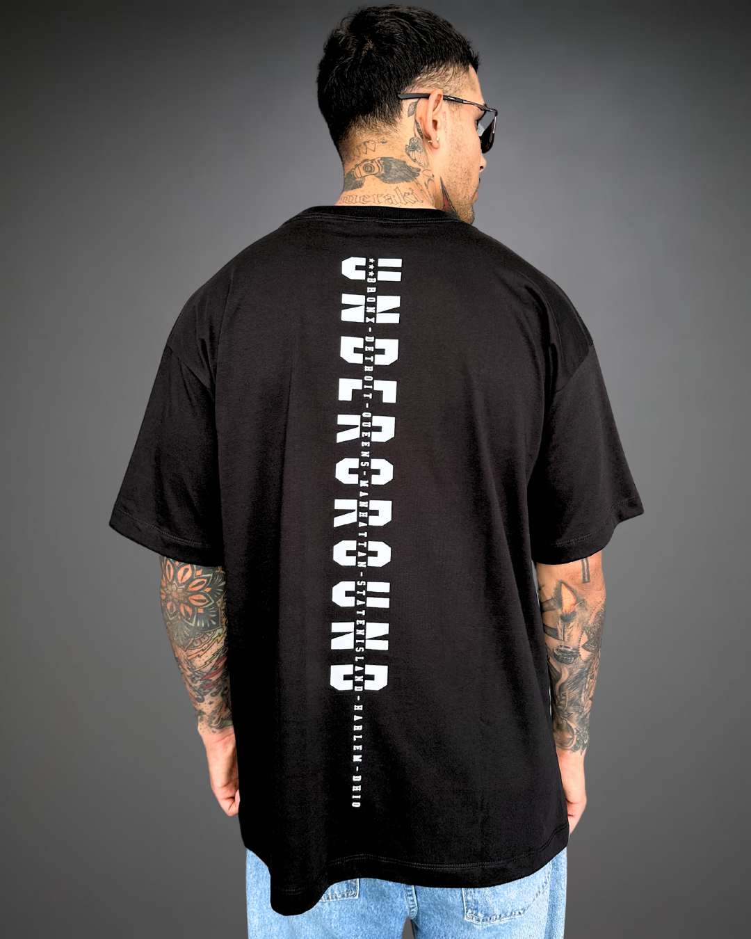 Polo Hombre Oversize Underground - Negro