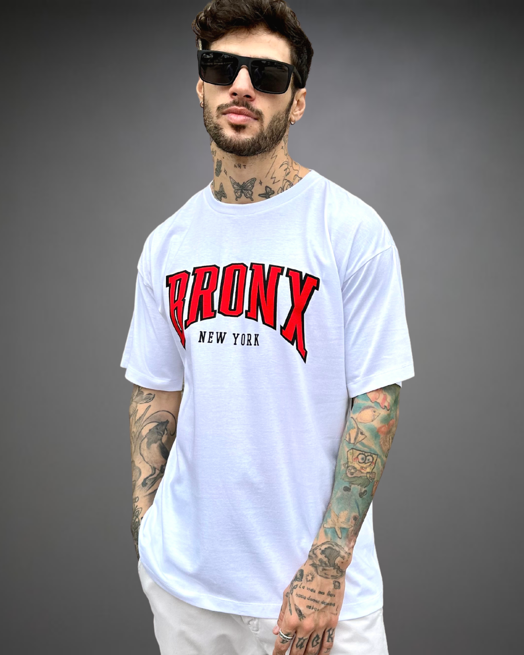 Polo Hombre Oversize BRONX - Blanco