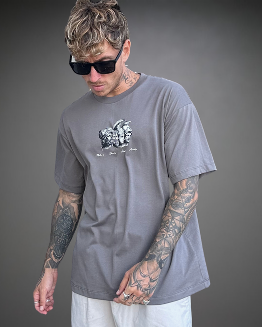 Polo Hombre Oversize Mythology - Plomo