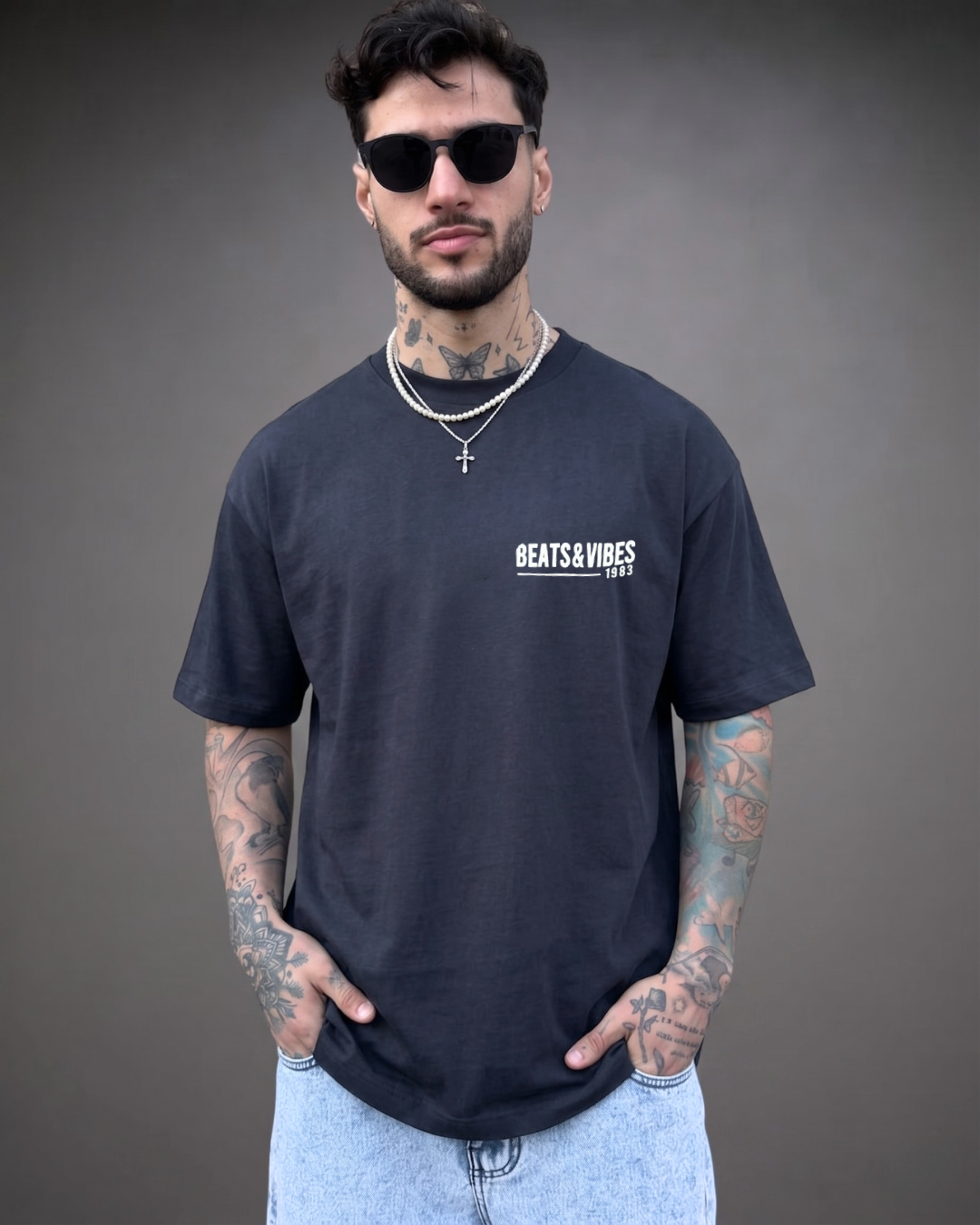 Polo Hombre Oversize Hot Boys - Plomo Oscuro