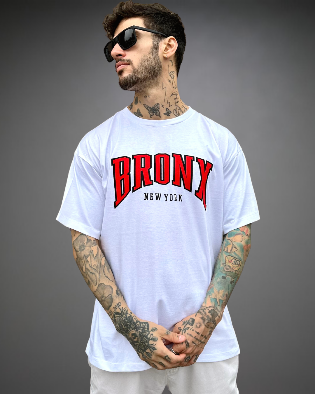 Polo Hombre Oversize BRONX - Blanco