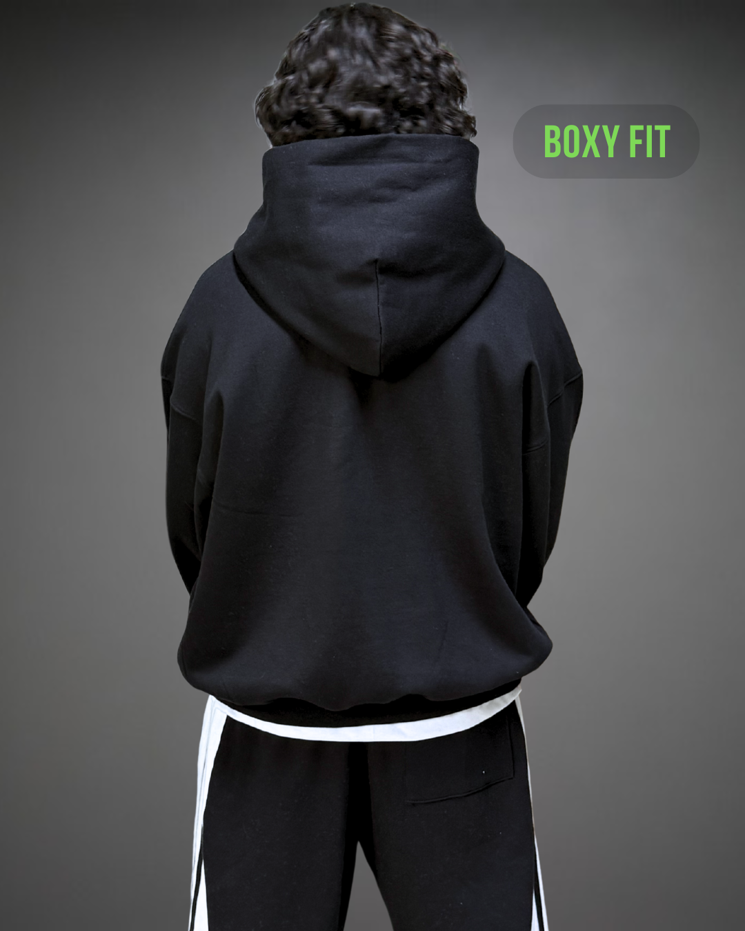 Hoodie Crop Oversize Marlboro 88 - Negro 2.0