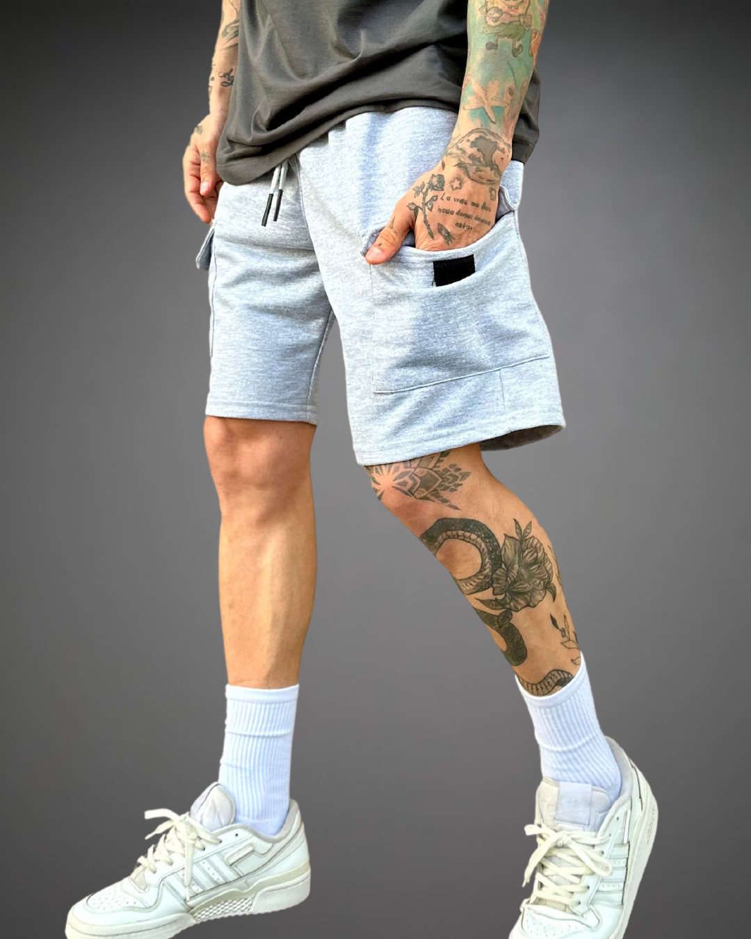 Short CARGO Hombre - Gris