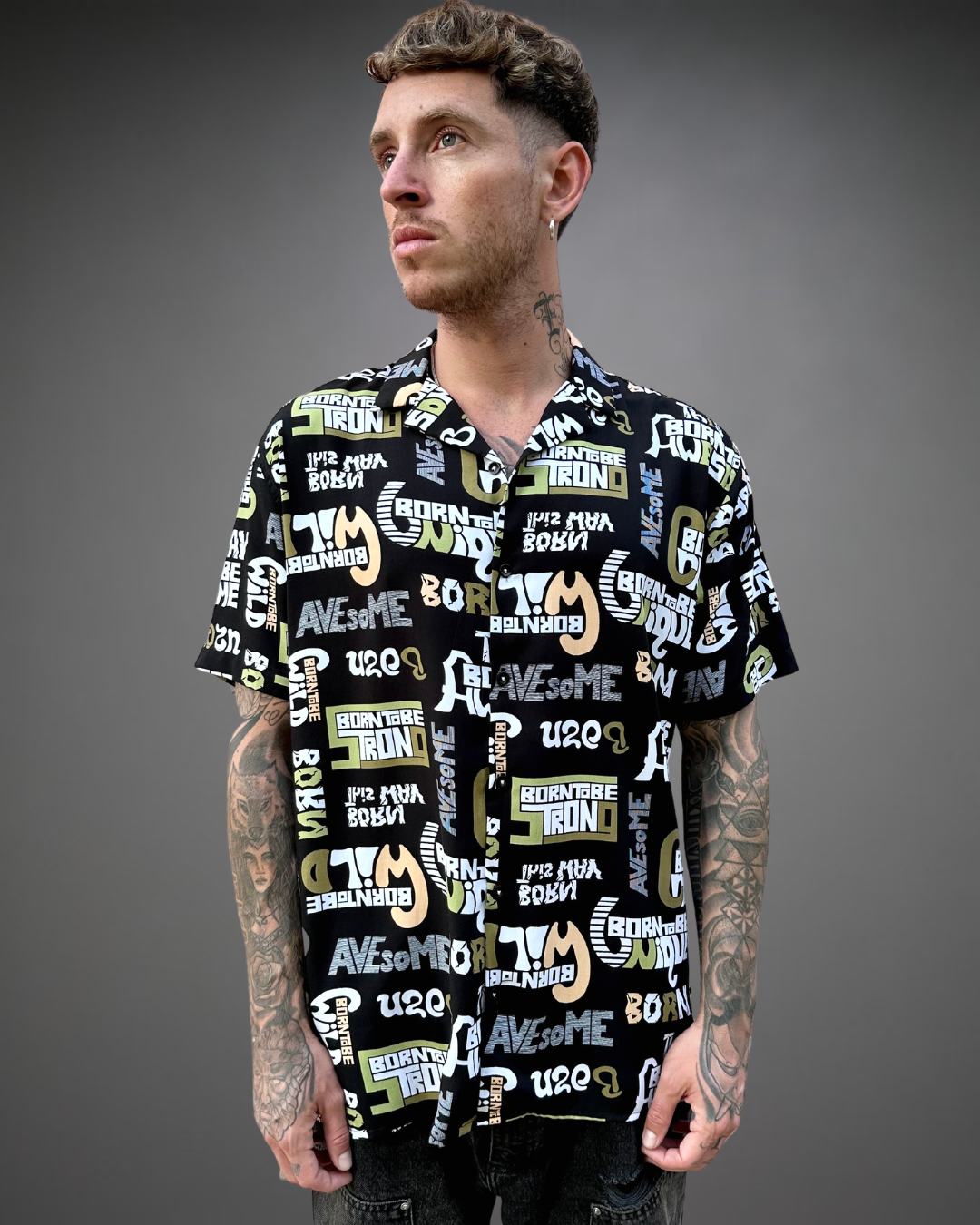 Camisa Hombre Relaxed Awesome 23 - Negro