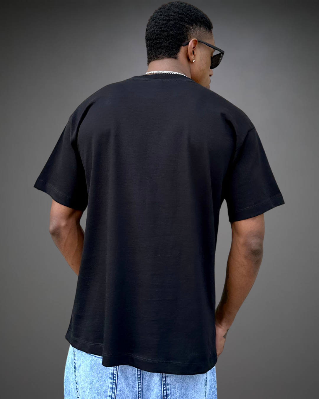 Polo Hombre Oversize - Negro
