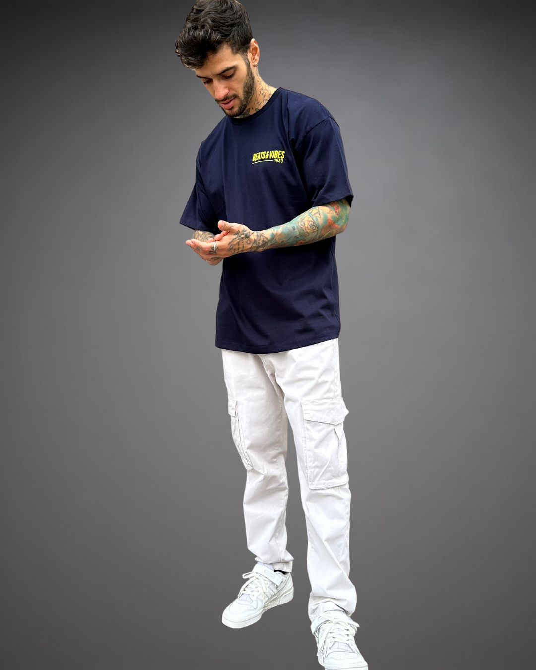 Polo Hombre Oversize Tour 2024 - Azul Noche