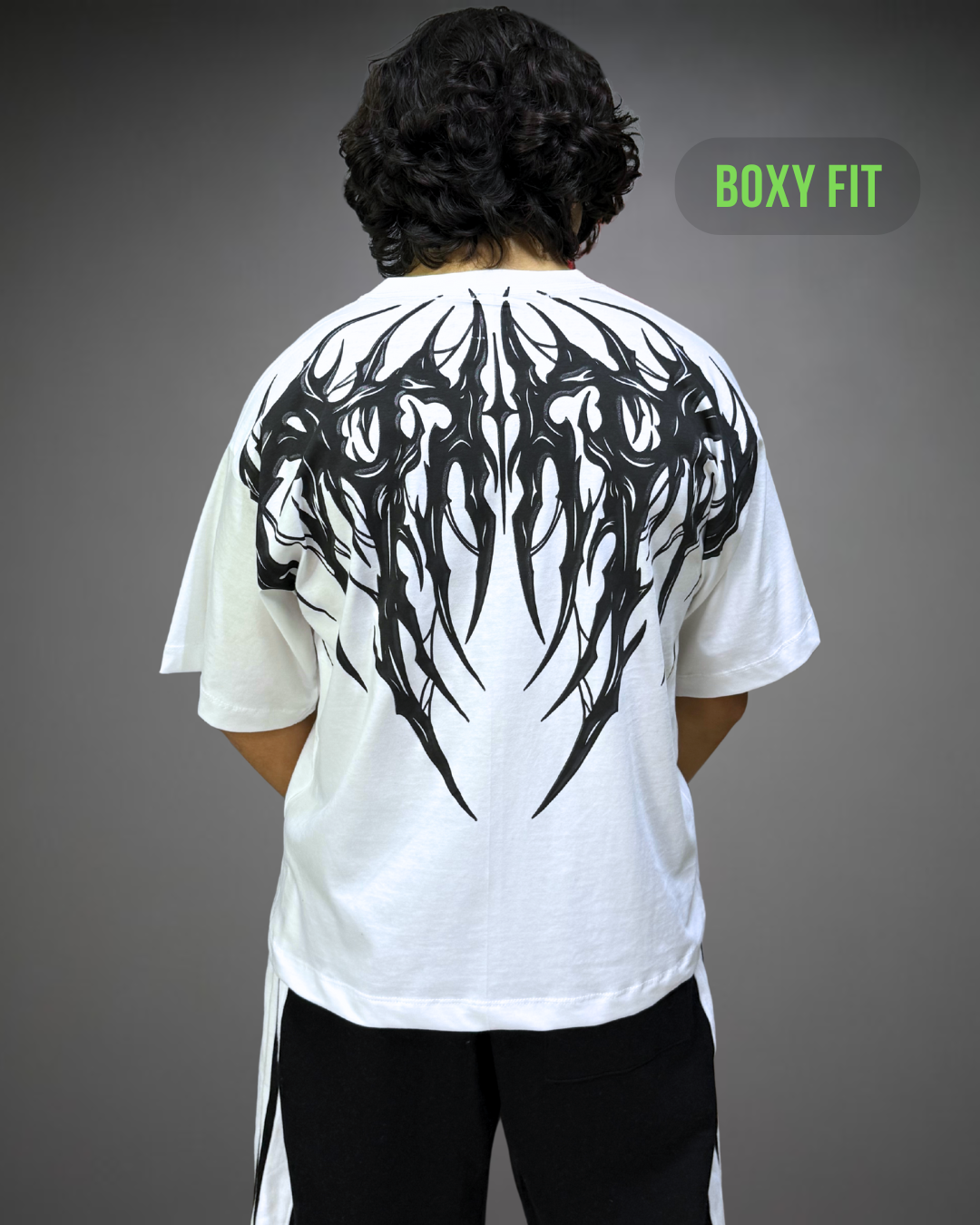 Polo Hombre Boxy Fit True Tribal - Blanco