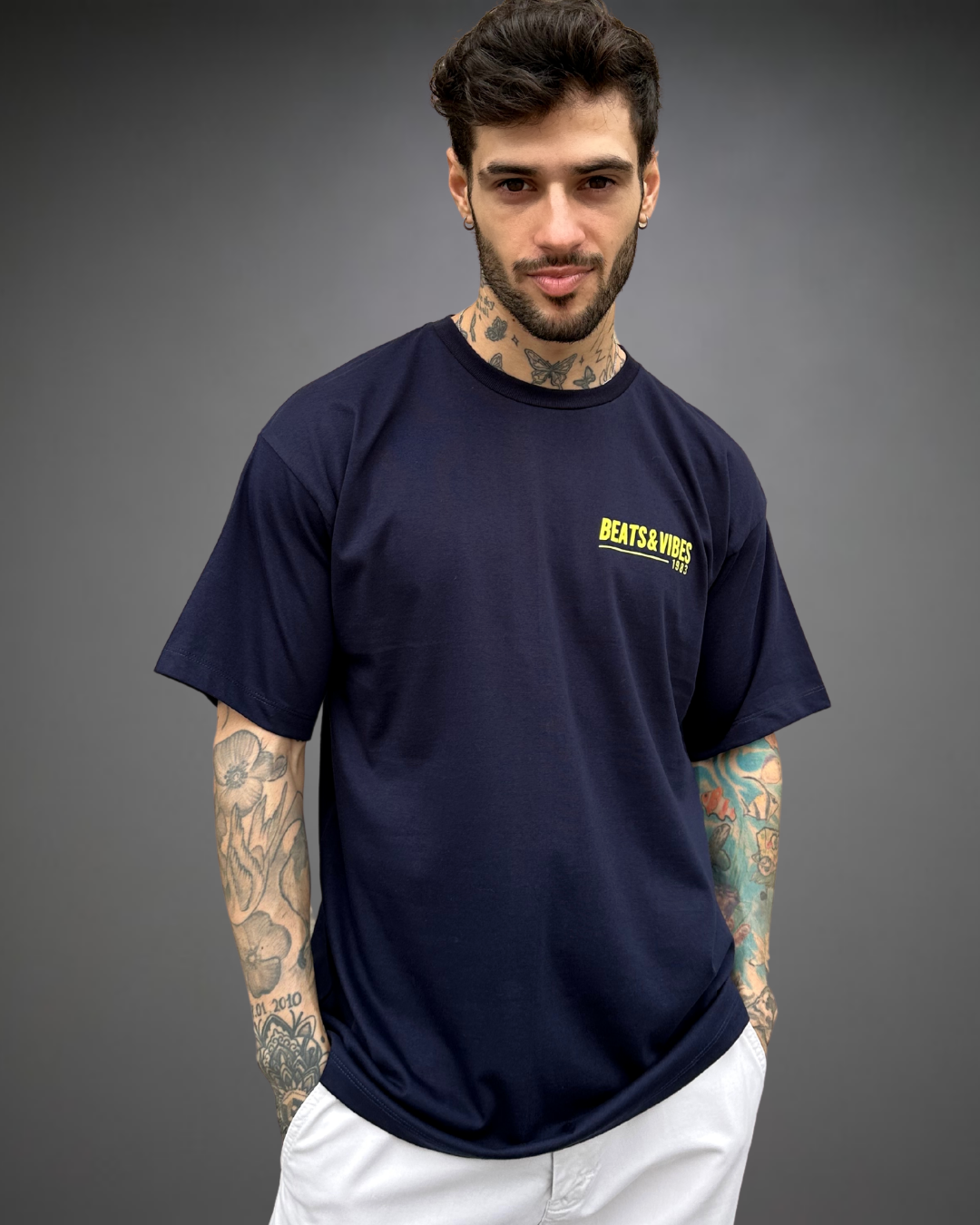 Polo Hombre Oversize Tour 2024 - Azul Noche