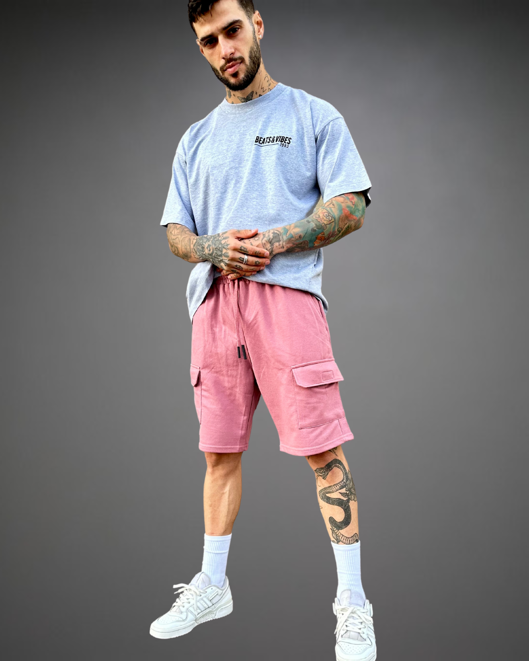 Short CARGO Hombre - Palo Rosa