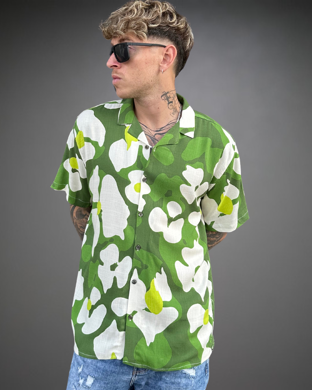 Camisa Hombre Relaxed WoodStock - Verde