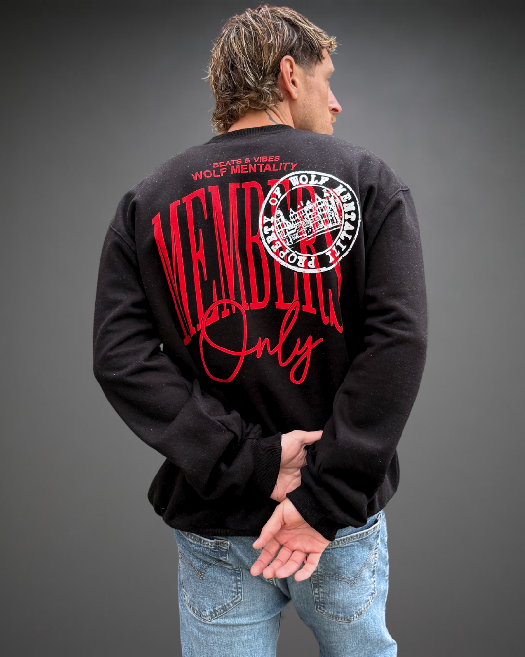 Polera Hombre Oversize MEMBERS ONLY - Negro