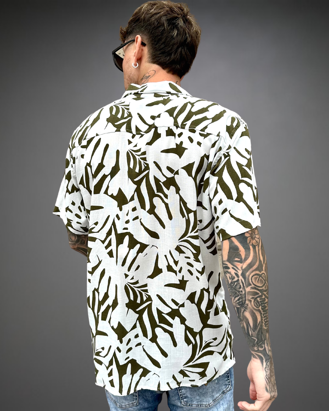Camisa Hombre Relaxed Ibiza Crew - Verde
