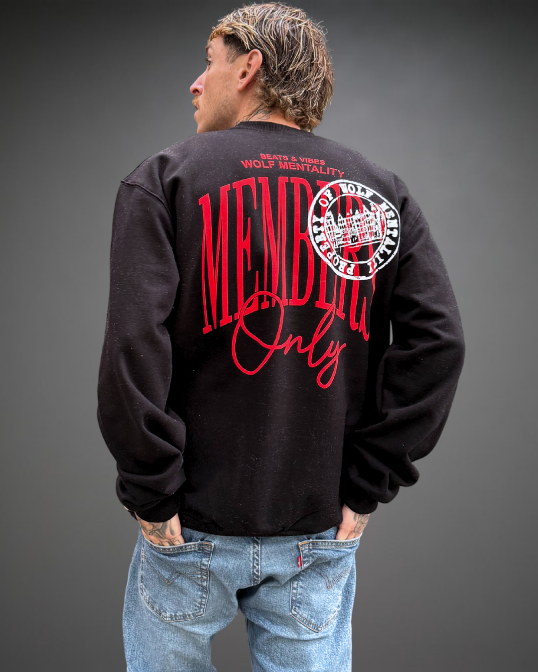 Polera Hombre Oversize MEMBERS ONLY - Negro