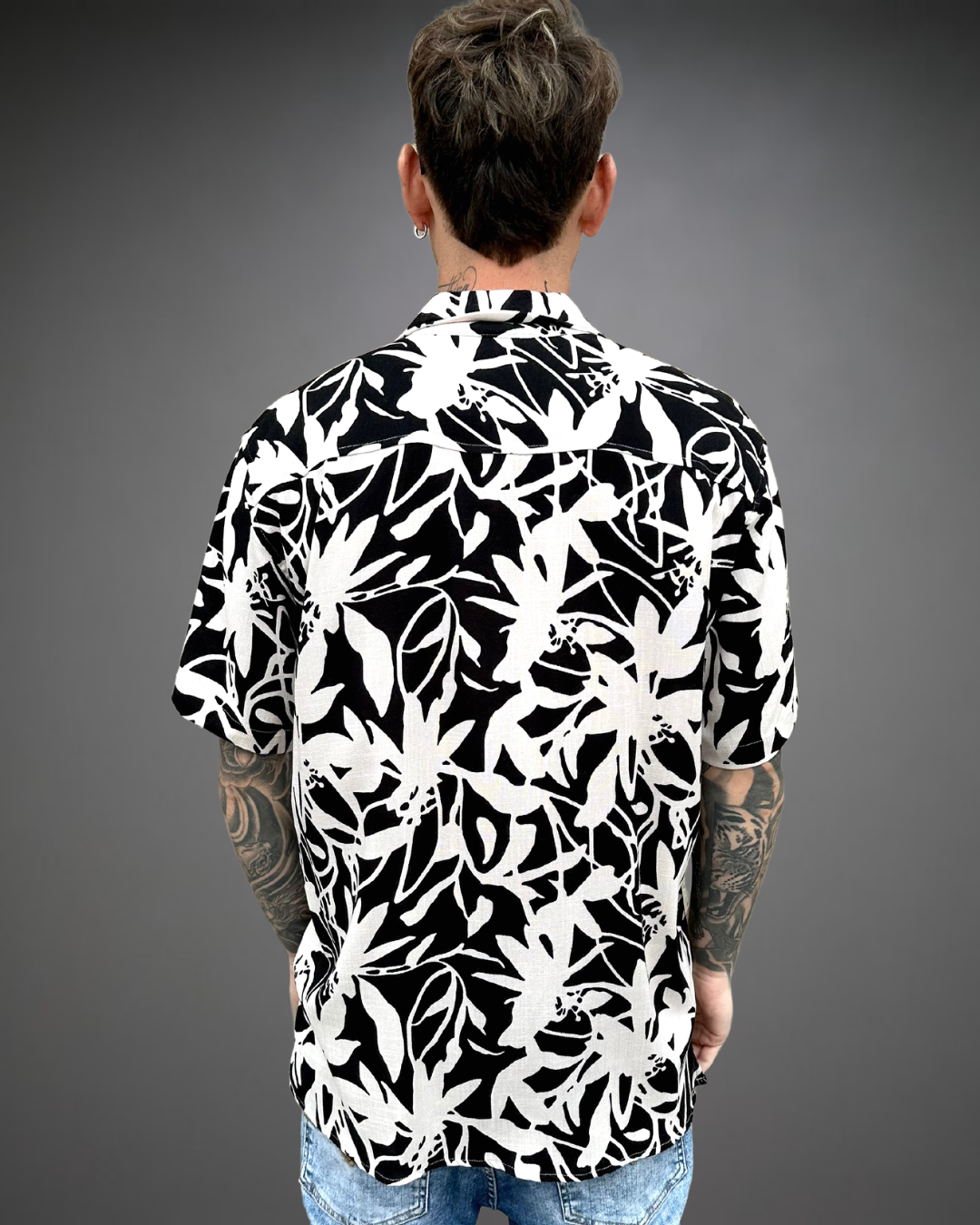 Camisa Hombre Relaxed All Eyez on Me - Negro