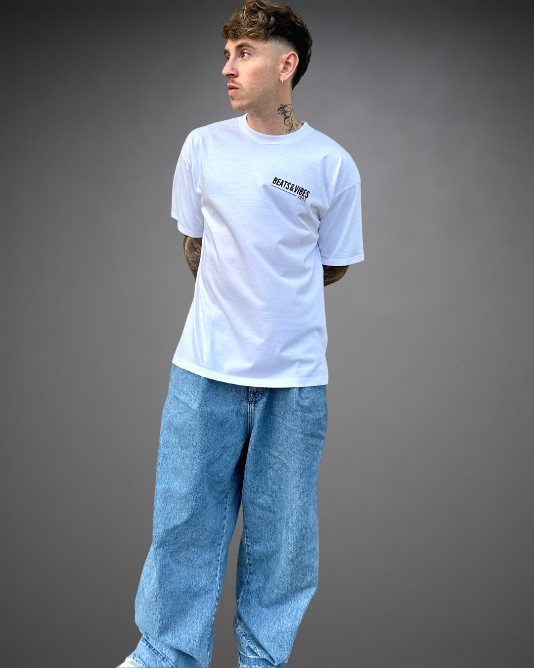 Polo Hombre Oversize One More Repetition - Blanco