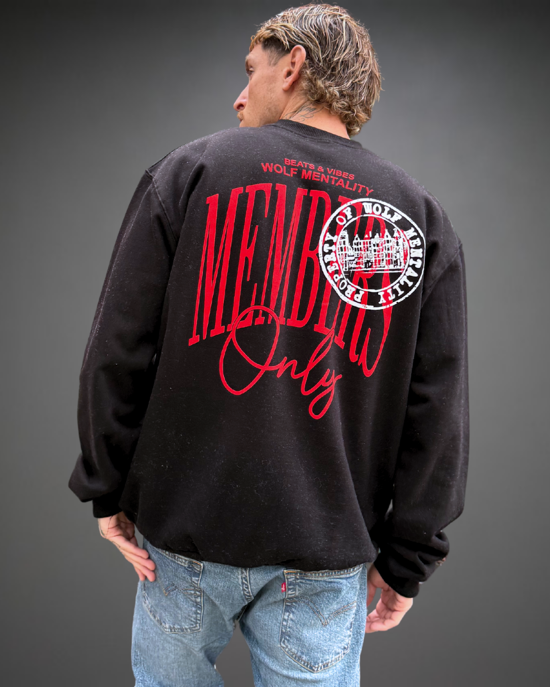 Polera Hombre Oversize MEMBERS ONLY - Negro