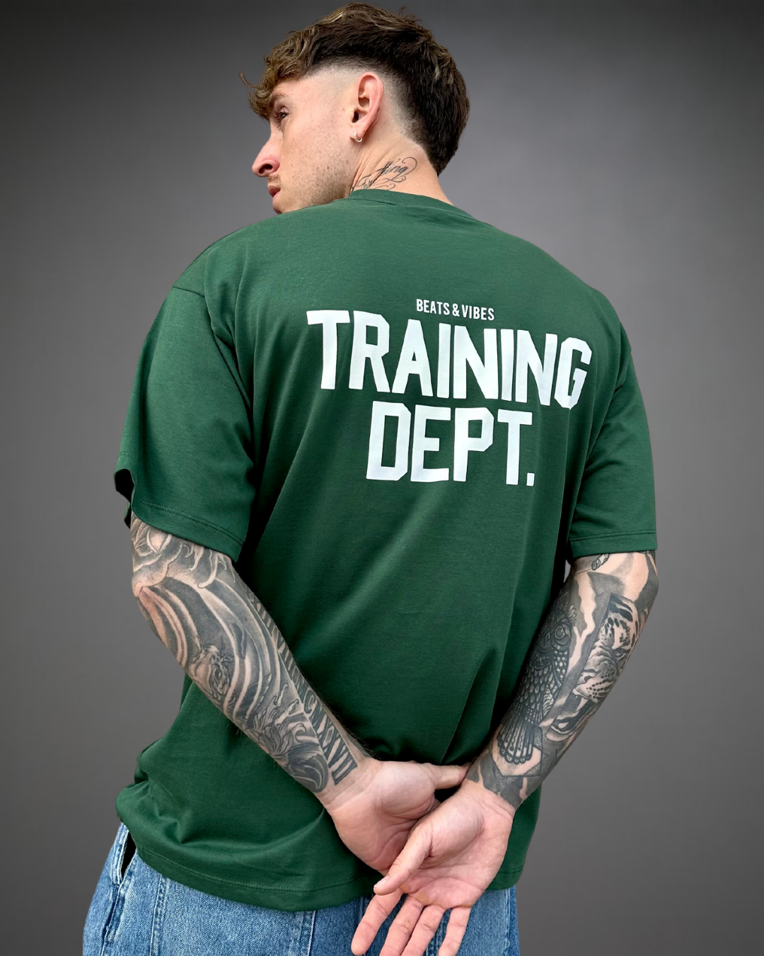 Polo Hombre Oversize Training Dept - Verde