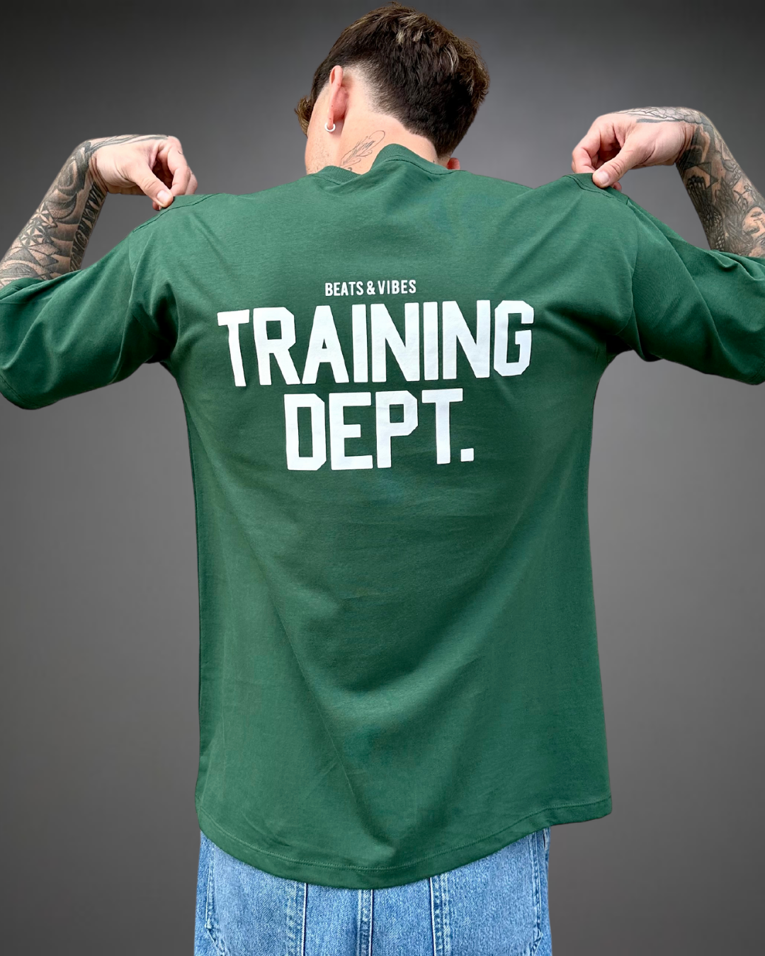 Polo Hombre Oversize Training Dept - Verde