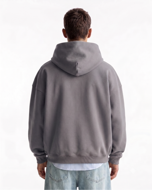 Hoodie Oversize Hombre BAD BOY - Plomo