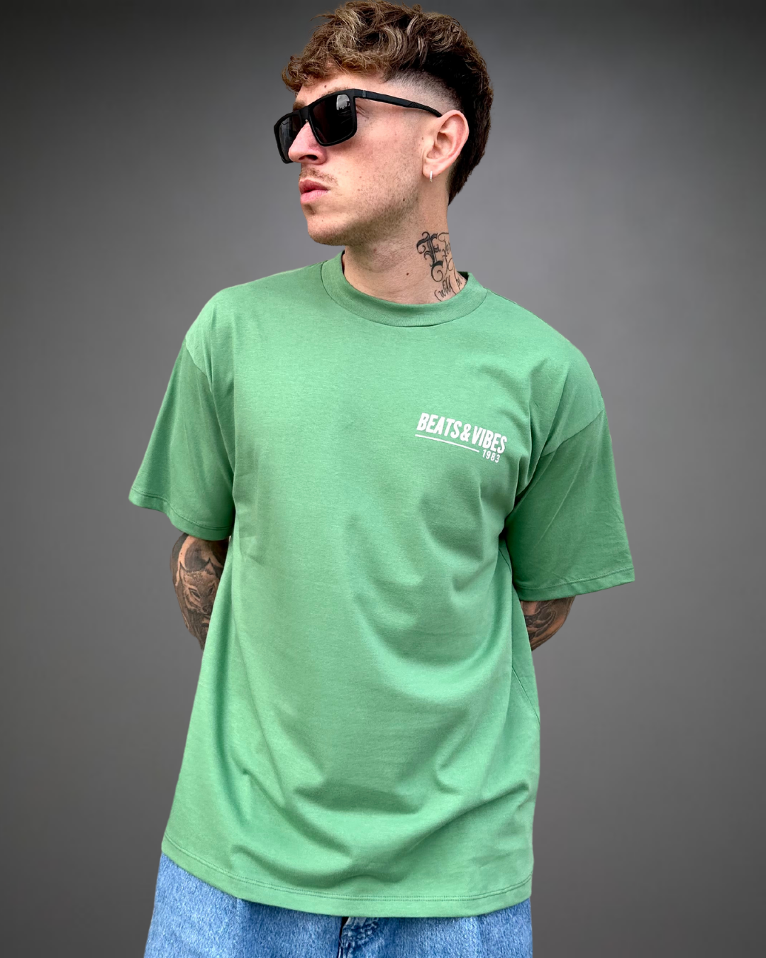 Polo Hombre Oversize Seek the Positive - Verde