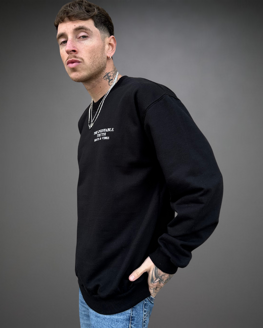 Polera Hombre Oversize Ineffable Truth - Negro