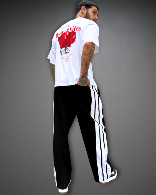 Jogger Striped Baggy - Negro