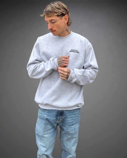 Polera Hombre Oversize Beats EVERYDAY - Gris