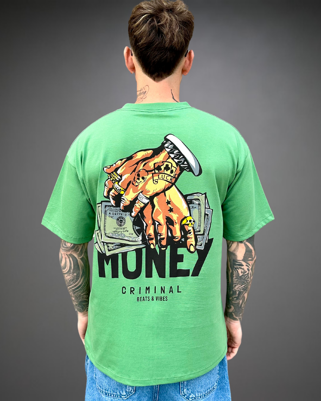 Polo Hombre Oversize Money - Verde