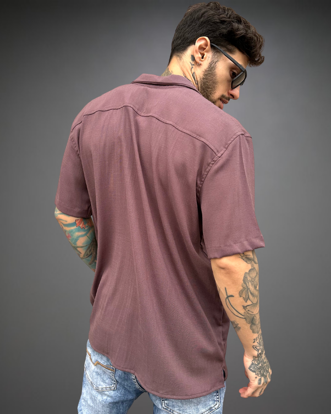 Camisa Hombre Relaxed Chocolate - Brown