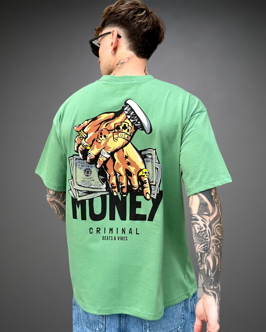 Polo Hombre Oversize Money - Verde