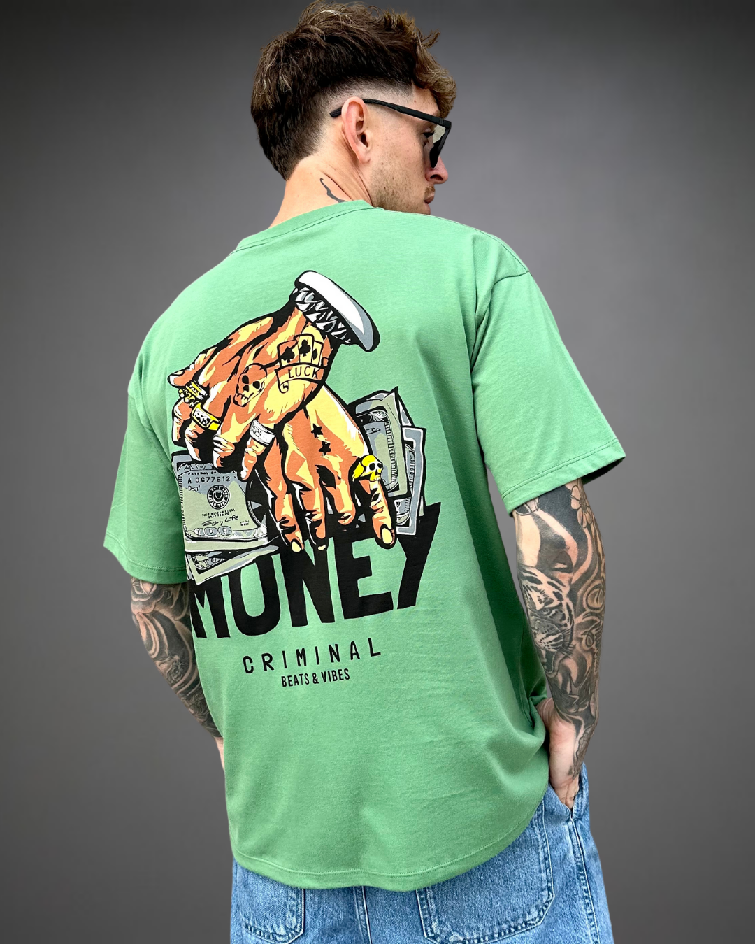Polo Hombre Oversize Money - Verde