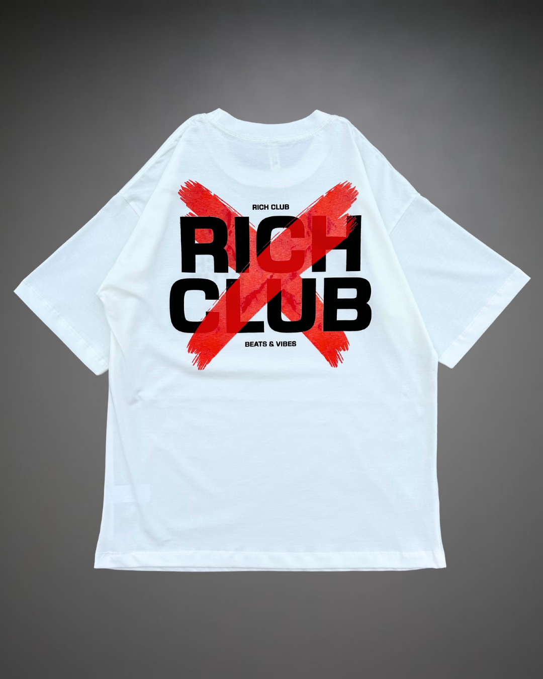 Polo Hombre Oversize Rich Club - Blanco