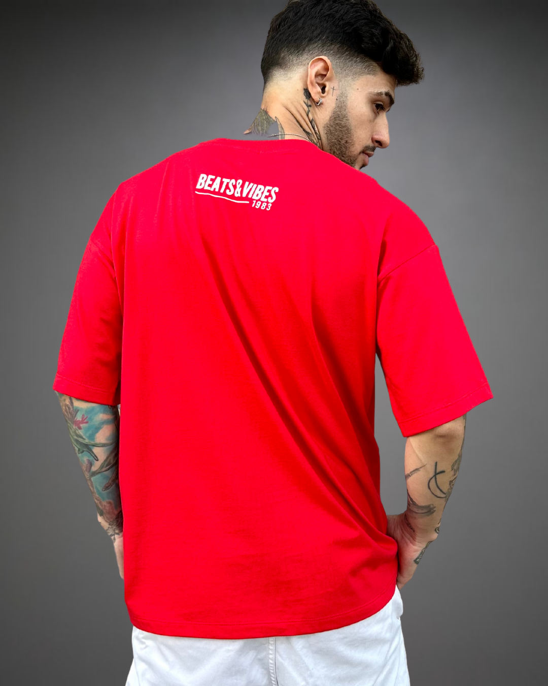 Polo Hombre Oversize Balance - Rojo