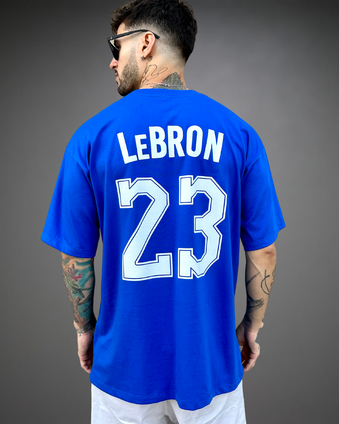 Polo Hombre Oversize LeBron 23 - Azul