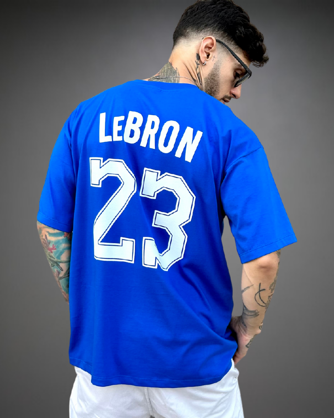 Polo Hombre Oversize LeBron 23 - Azul