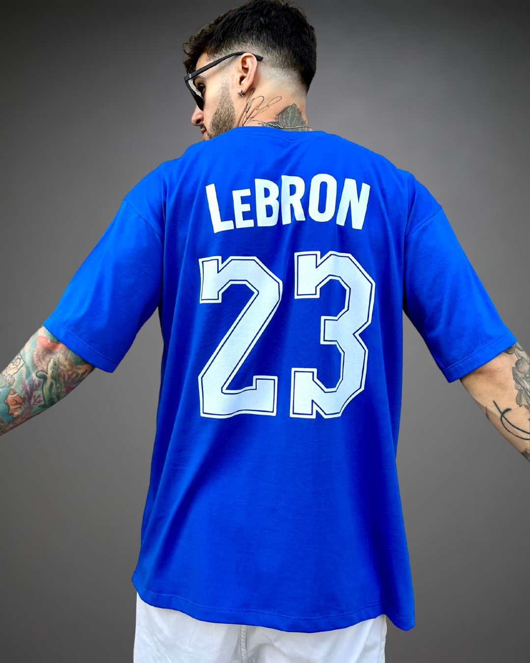 Polo Hombre Oversize LeBron 23 - Azul