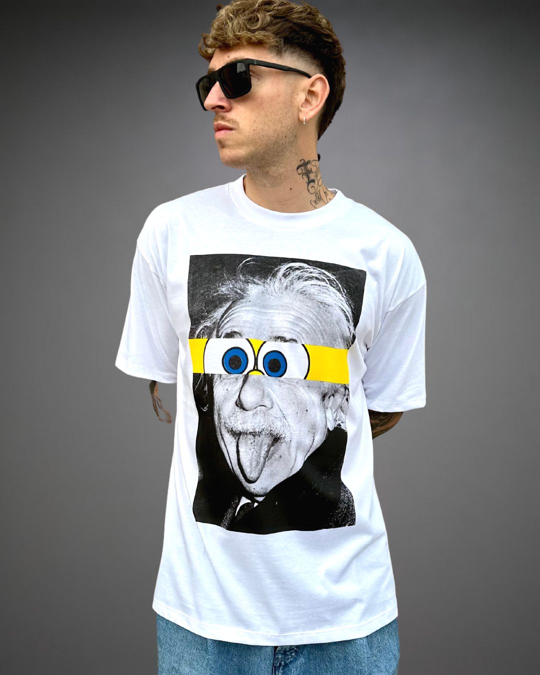 Polo Hombre Oversize Bobstein - Blanco