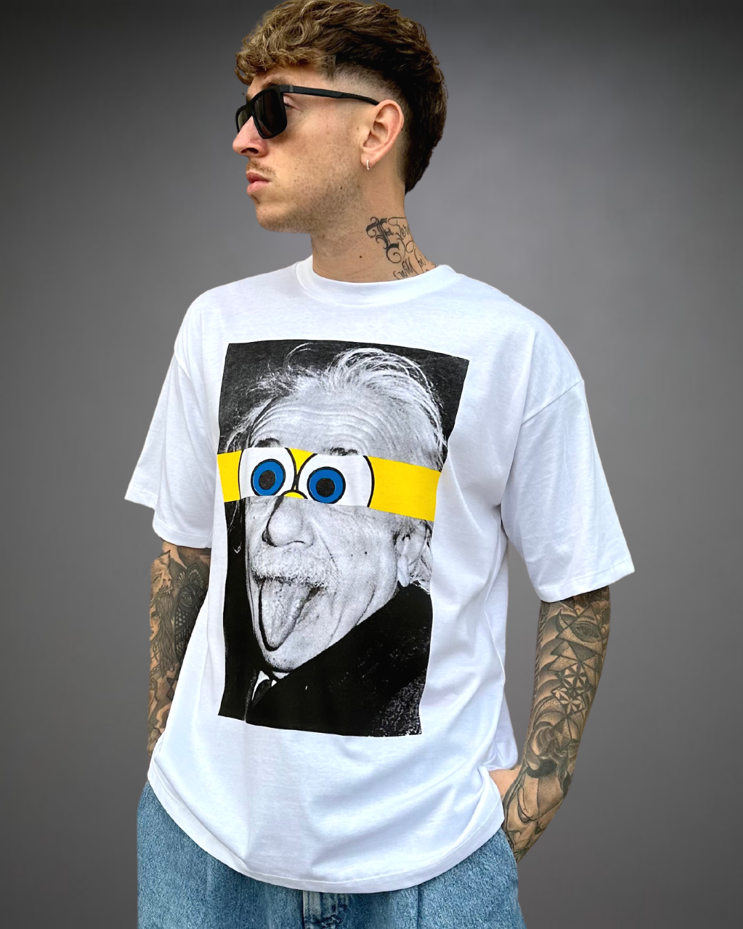 Polo Hombre Oversize Bobstein - Blanco