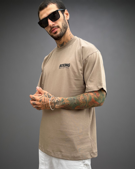 Polo Hombre Oversize Get Hit Boxing - Arena Oscuro