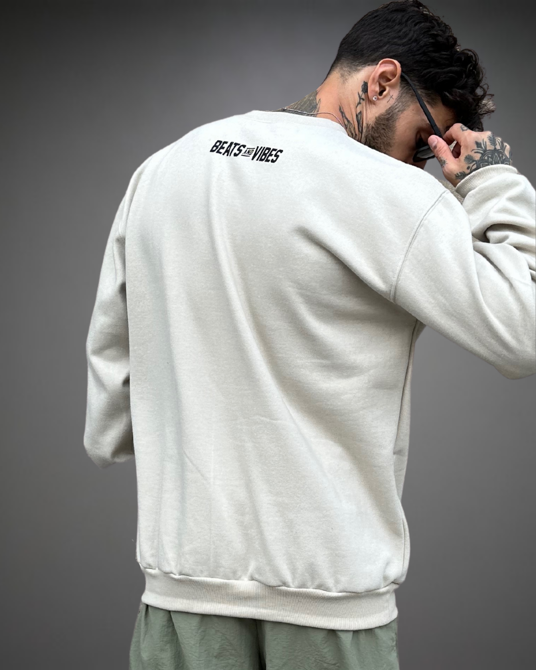 Copia de Polera Hombre Oversize Spike - Arena