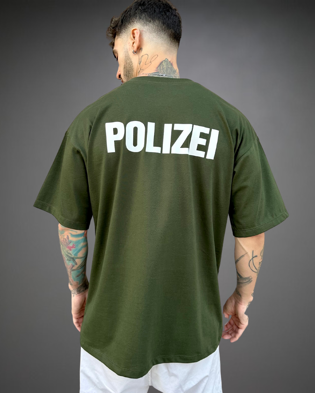 Polo Hombre Oversize Deutsche POLIZEI - Verde 2