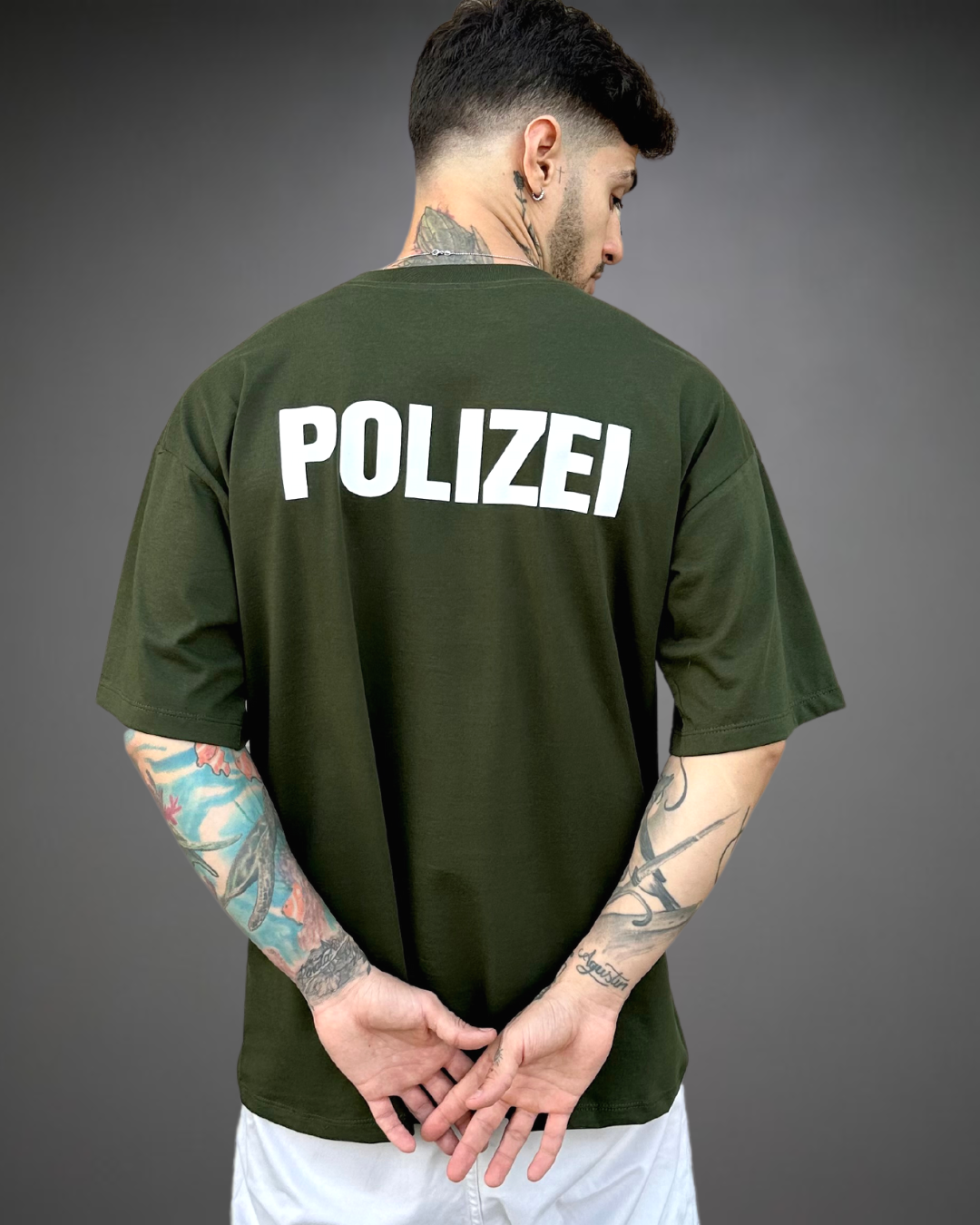 Polo Hombre Oversize Deutsche POLIZEI - Verde 2
