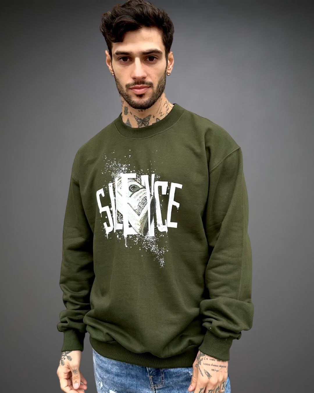 Polera Hombre Oversize Silence - Verde