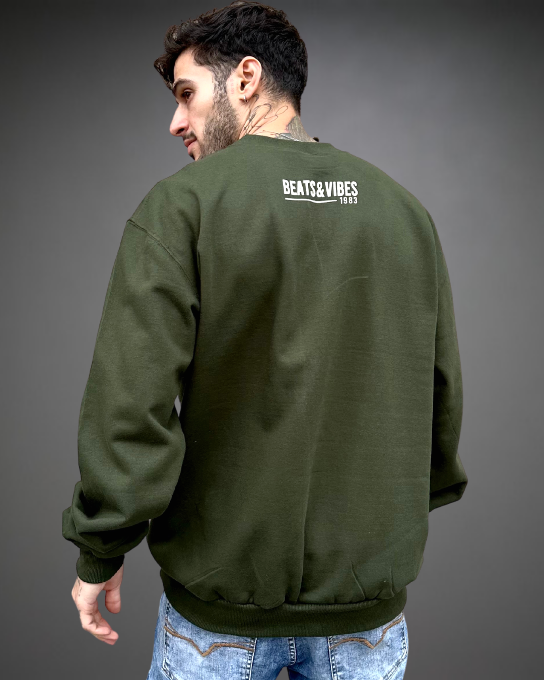 Polera Hombre Oversize Silence - Verde