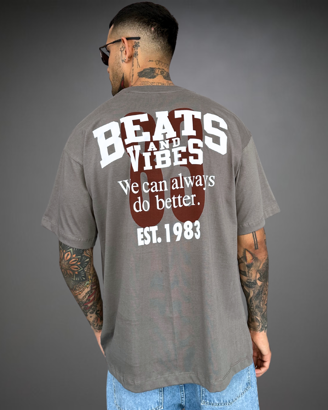 Polo Hombre Oversize Beats Tribute - Plomo2