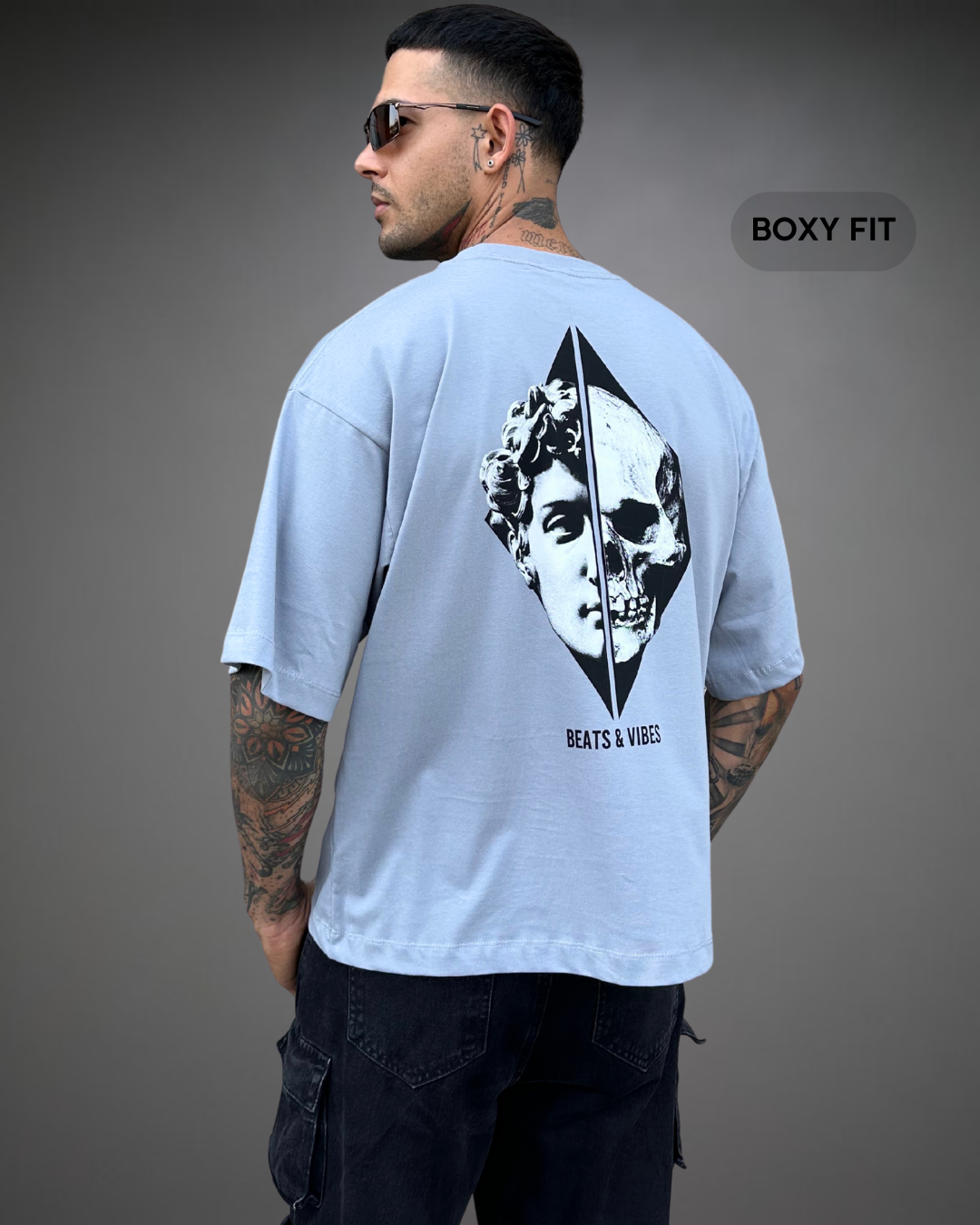 Polo Hombre Boxy Fit Emperator - Gris Plata